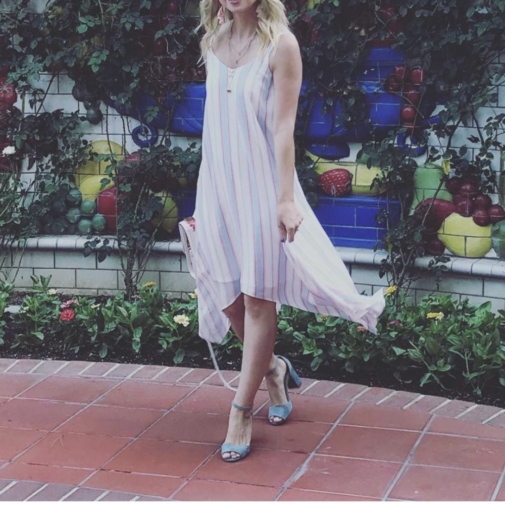 AQUA brand hi-lo dress